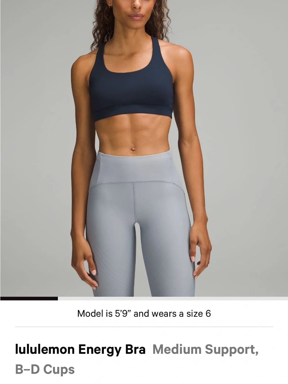 lululemon athletica Black Camo energy Sports Bra